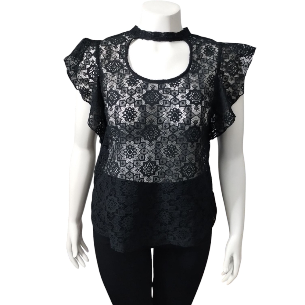 Y2K Gothic Women's Size M Lace Sheer Whimsigoth Fairygoth Witchy Emo Sexy